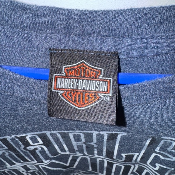 Harley-Davidson Dark Blue Graphic Tee Size 3X - Picture 4 of 8